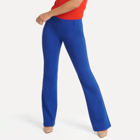 Betabrand Pants - Betabrand Boot Cut Two Pocket Dress Pant Yoga Pants Seaglass Blue Medium Long P1